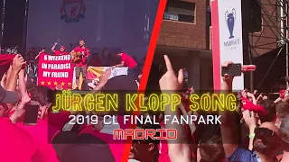 Jürgen Klopp Na Na Na Na Na! Liverpool fan park in Madrid with Jamie Webster! Jürgen you Legend!!!