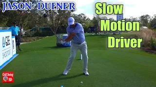 JASON DUFNER 120fps SLOW MOTION FACE ON DRIVER GOLF SWING 1080 HD