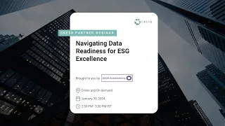Navigating Data Readiness for ESG Excellence