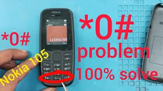 Nokia105 TA-1174 keypad not working!! *0# problem! 100% ok!