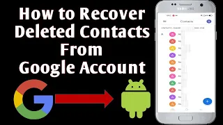 How to Recover Deleted Contacts from google account in Android Phone | Restore contacts After Reset?