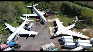 Drone view of remaining Bruntingthorpe aircraft