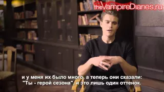 Paul Wesley is not happy that Stefan is back in hero mode on The Vampire Diaries [Русские субтитры]