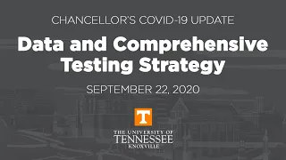 Chancellor's COVID-19 Update - September 22, 2020