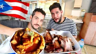 UNREAL Puerto Rican Food Tour 😱 | Mofongo and Lechon Asado w/a Local !