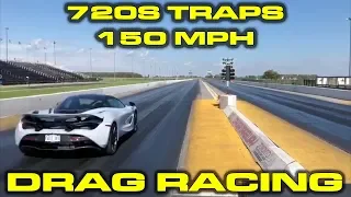 Stock McLaren 720S traps 150 MPH down the 1/4 Mile