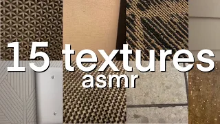 15 Textures in 15 minutes - Scratching - Tapping ASMR