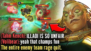 The Illaoi play that made the entire enemy team Rage Quit... (THIS CHAMP IS BROKEN)