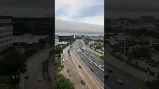 Time lapse of the flash flood entering North Dallas