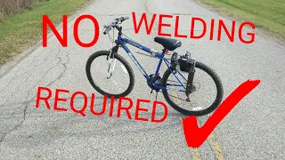 Weed eater powered bicycle fully functional !