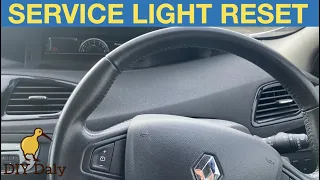 2014 Renault Scenic service light reset procedure