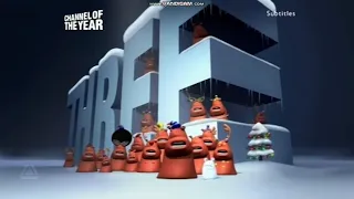 BBC3 Blob Three is A Magic Number christmas, channel of The year ident 2003