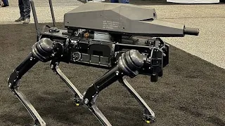 'READY TO FIGHT!' Robot Dog Armed with Sniper Rifle Unveiled at US Army Trade Show