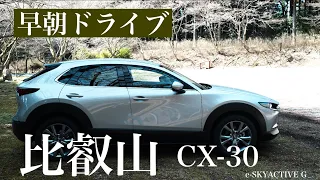 【早朝ドライブ／レザーシートのお手入れ】CX-30 20S e-SKYACTIVE G  日帰りvlog