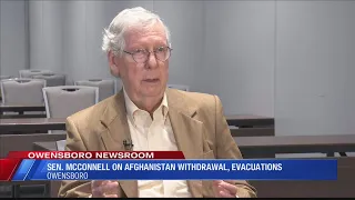 Sen. McConnell discusses Afghanistan withdrawal in Owensboro