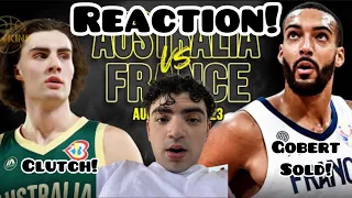 CLUTCH COMEBACK! Australia vs France Full Game Highlights | FIBA WC Warm-Up | REACTION!