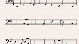 Amazing Grace - G Major - Bass Clef