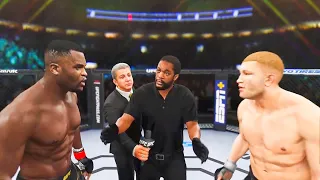 Francis Ngannou vs Sergei Pavlovich Full Fight - UFC 4 Simulation