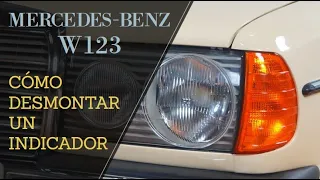Mercedes Benz W123 - Cómo quitar desmontar un indicador tutorial