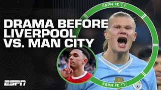 Erling Haaland and Trent Alexander-Arnold exchange comments before Liverpool vs. City 👀 | ESPN FC