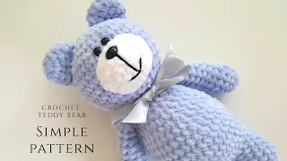 SIMPLE crochet teddy bear tutorial PART 2 / beginner friendly