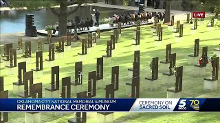 WATCH: 168 seconds of silence to honor OKC bombing victims