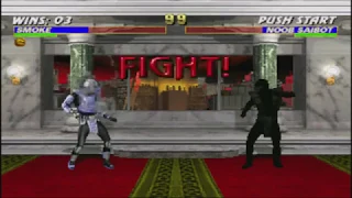 Mortal Kombat Trilogy (PS1) Smoke - Very Hard - No Continues