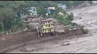 '😭Cloud 😭Burst😭 today morning  My Home Town at 'Dharchula Khotila area' @sarlarungsyavlog💞💞