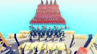 Army Soldier vs 100 Units - Totally Accurate Battle Simulator TABS