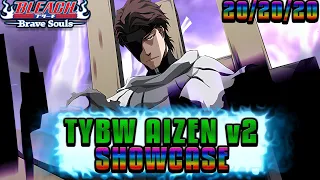 THE TRUE CHAIR SAMA! TYBW Aizen v2 T20 Showcase | Bleach Brave Souls