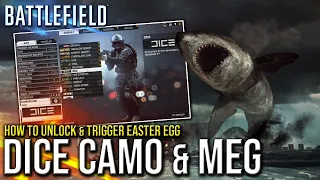 DICE CAMO & MEGALODON - How to unlock & trigger Easter Egg | BATTLEFIELD 4