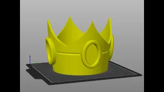 Peach crown printout on Ender 3 v2 - 24hrs