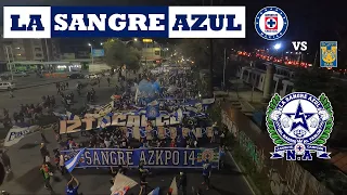 BANDERAZO de La Sangre Azul – CRUZ AZUL vs tigres – Grita México A21