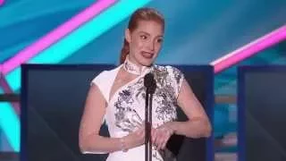 Jessica Chastain Accepts the MVP Award - 2015 Critics' Choice Movie Awards | A&E