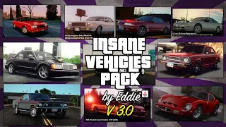 Обзор на пак транспорта INSANE VEHICLES PACK by Eddie v3.0 для GTA SAN ANDREAS