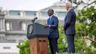 LISTEN TO RUTO'S REMARKS INFRONT OF JOE BIDEN DURING HIS STATE ARRIVAL CEREMONY AT THE WHITE HOUSE