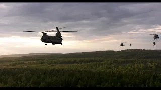 US Army CH-47, UH-60 and AH-64 training in Germany