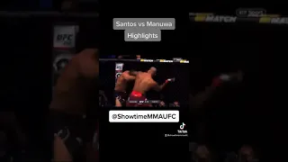 Thiago Santos vs Jimi Manuwa highlights