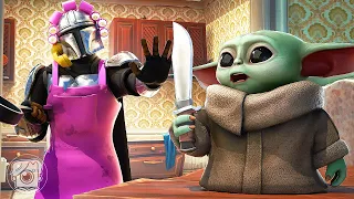 A DAY IN THE LIFE OF BABY YODA! (A Fortnite Short Film)