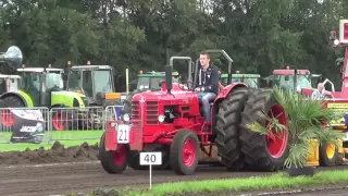 Leendertjan Hattem met de Volvo BM 350 bij Trekkerslep Balkbrug