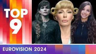 EUROVISION 2024 | TOP 9 (+🇳🇴, 🇪🇸, 🇲🇹)