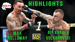 Alexander Volkanovski Vs Max Holloway | MMA Highlights | 15.12.19