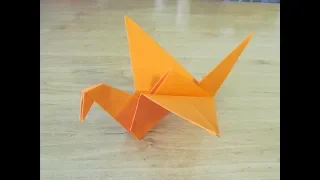 Как сделать ПТИЦУ ИЗ БУМАГИ Бумажная птица ОРИГАМИ How to make PAPER BIRD ORIGAMI