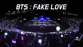 BTS : FAKE LOVE (feat. 아미 떼창 ARMY fanchant) : 넓은 직캠 WIDE FANCAM : LOTTE FAMILY CONCERT : 180622