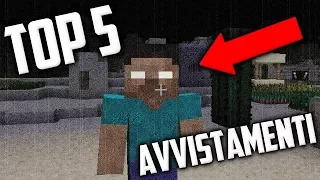 TOP 5 MIGLIORI AVVISTAMENTI TERRIFICANTI SU MINECRAFT!