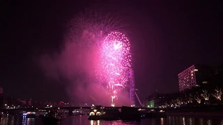 NYE London Boat Party Fireworks 2019 from the Golden Jubilee