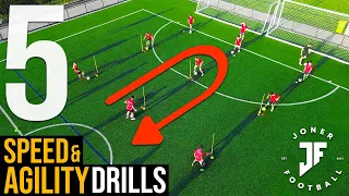 5 SPEED & AGILITY DRILLS FOR SOCCER / FOOTBALL ⚽️