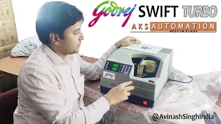 Godrej Swift Turbo Desktop Bundle Note Counting Machine How to Use 📞 9818409728 ✔️ बेस्ट रेट के लिए