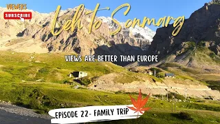 Leh to Sonmarg via a Zojila Pass 😱 Views BETTER THAN EUROPE