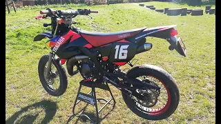 yamaha dt 50 tuning story/rebuild 70cc I supermoto project